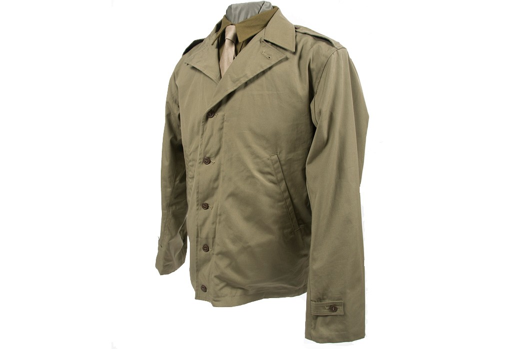 Superdry Vintage M65 Military Jacket, Jet Black at John Lewis & Partners