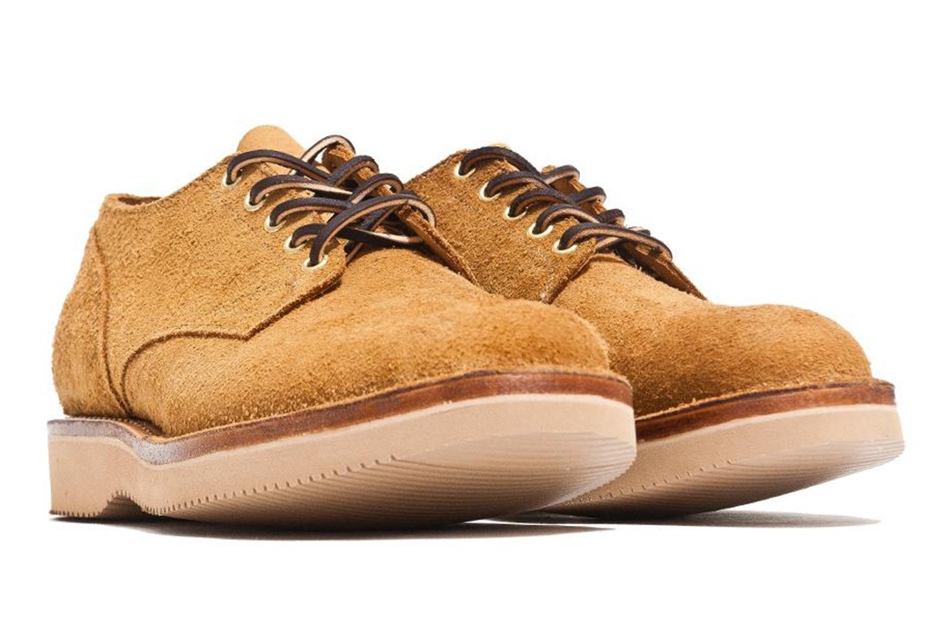 viberg-x-lost-found-wheat-oxford-roughout-front-side