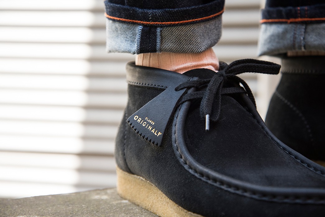 Clarks'-Latest-Italian-Made-Collection-is-Limited-to-Just-356-Pairs-model-pair-black-and-leather-label