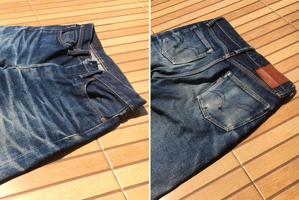 Fade-Friday---Samurai-Jeans-S710XX-(~2.5-Years,-4-Washes,-1-Soak)-front-back-top