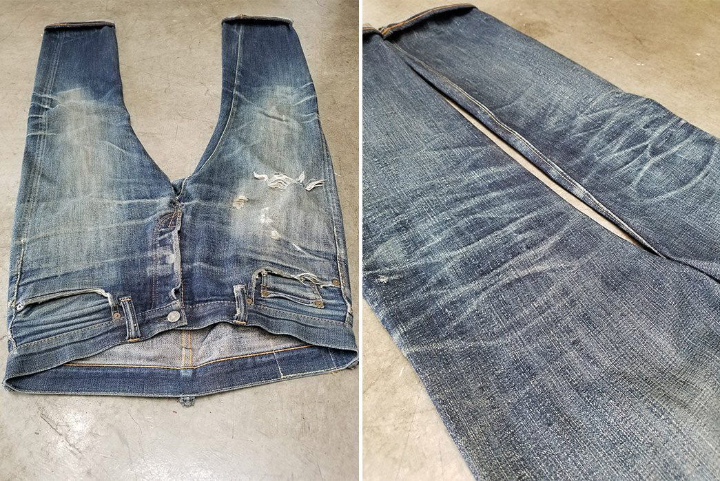 Fade-of-the-Day---Pure-Blue-Japan-XX-014-(7.5-Years,-Unknown-Washes)-front-and-back-legs