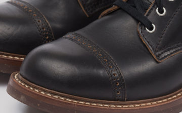 Perforated-Cap-Toe-Boots---Five-Plus-One-2)-John-Lofgren-Combat-Boots-detailed