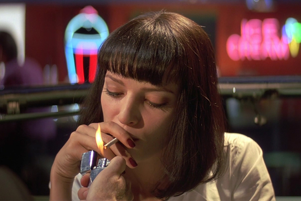 The-Lasting-Draw-of-Zippo-Lighters-Uma-Thurman's-Mia-Wallace-lights-up-with-the-aid-of-a-Zippo-in-Pulp-Fiction-(1994).-Image-via-Miramax.