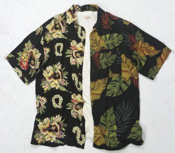 Dr.-Collectors-Split-Aloha-Shirts-black-and-flowers