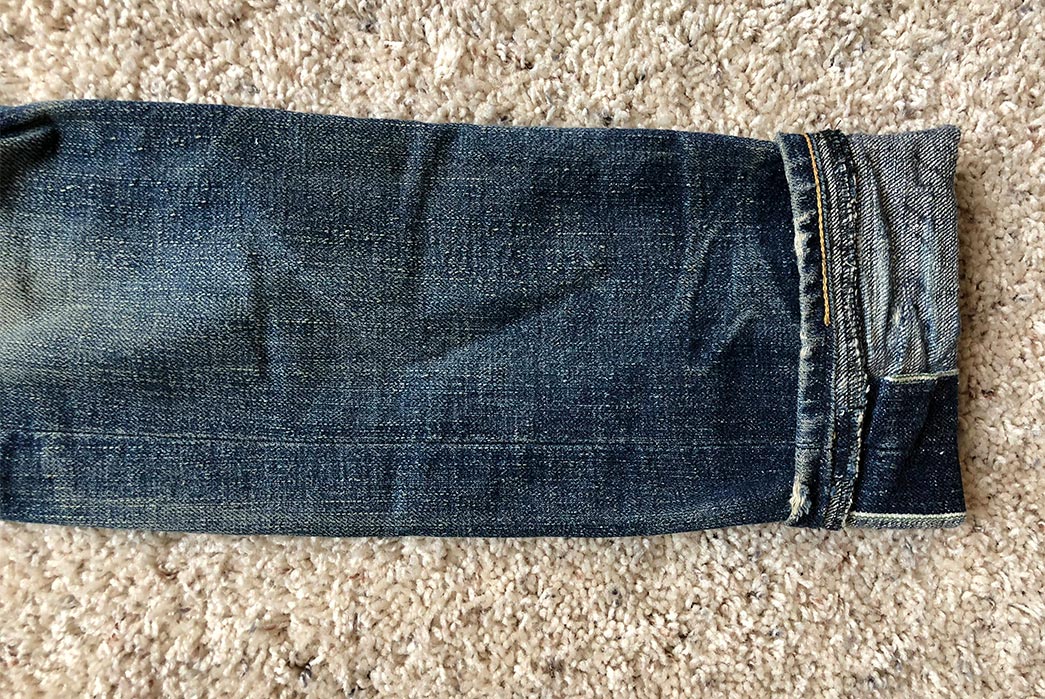 Fade-of-the-Day---Sugar-Cane-x-Self-Edge-SEXSC06-(3-Years,-3-Washes,-1-Soak)-leg-selvedge