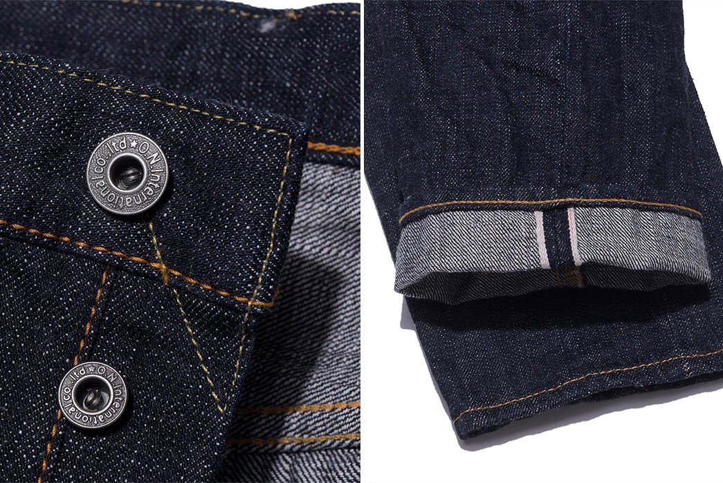 Oni's--ONI-612-OLD14-Revives-an-Original-Fabric-in-a-New-Fit-butons-and-leg-selvedge
