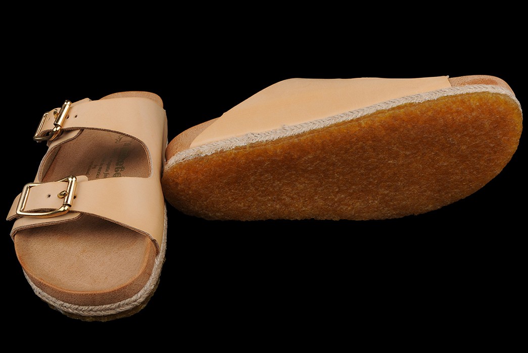 Yuketen-Goes-Vegan-Vaqueta-for-Their-Crepe-Bottom-Sandals-arizonian-pair-front-and-bottom
