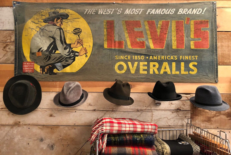 Denim-Banners---Art-and-Advertising-for-a-Simpler-Time-Vintage-early-40s-Levi's-banner.-Image-via-Ebay.