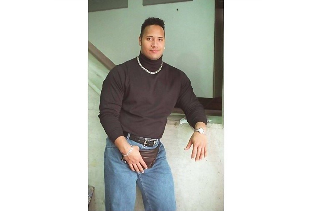History-of-the-Fanny-Pack-Cross-Body-Bag The Rock at his sexiest. Image via Pinterest.