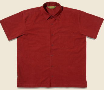 House-of-Land's-Cabana-Shirts-are-Upcycled-and-Vegetable-Dyed-red-front