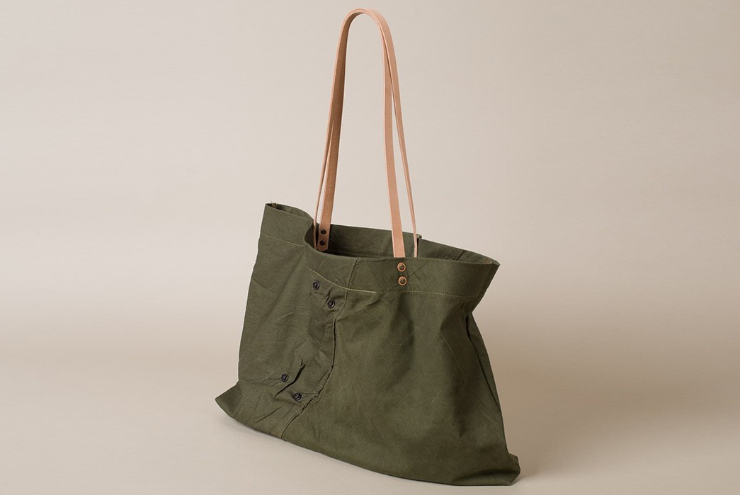 Wood-&-Faulk-Summer-Traveler-Tote-are-Made-with-Vintage-Army-Tents-2-front-down