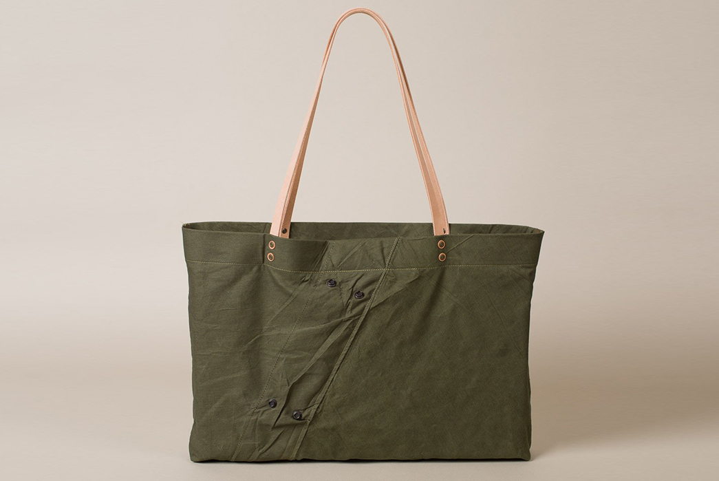 Wood-&-Faulk-Summer-Traveler-Tote-are-Made-with-Vintage-Army-Tents-2-front