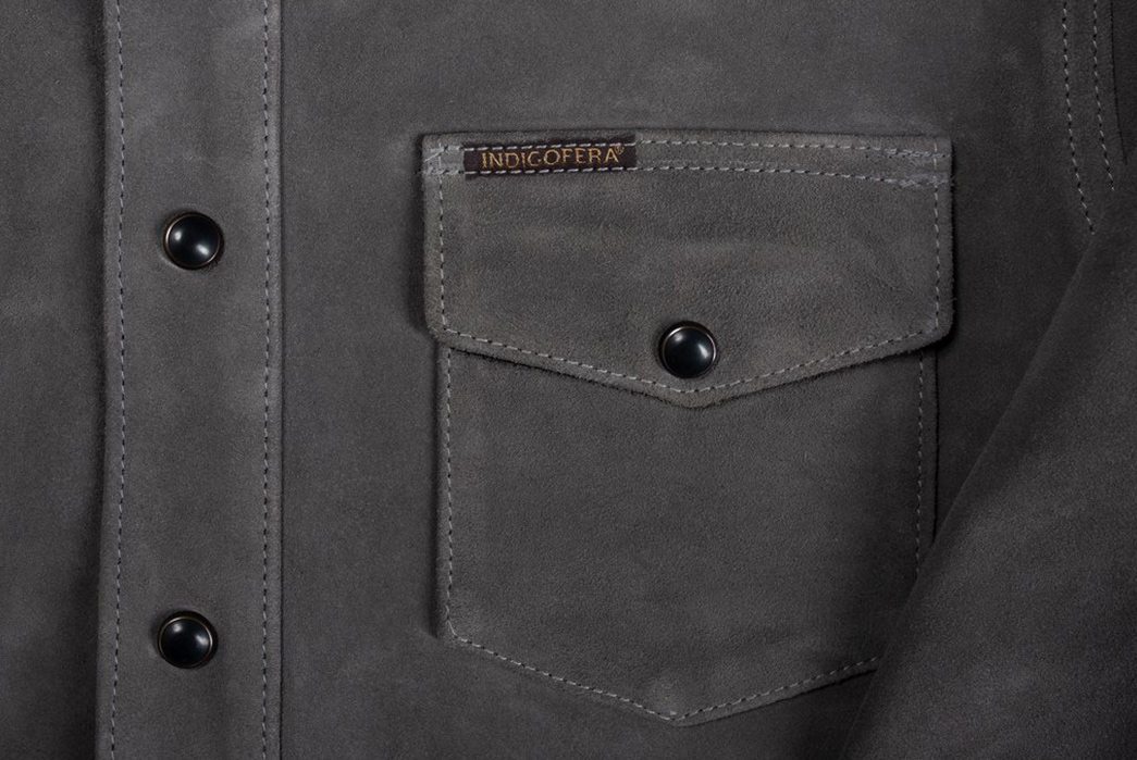 Be-Suede-by-Indigofera's-Leather-Western-Shirt-front-pocket