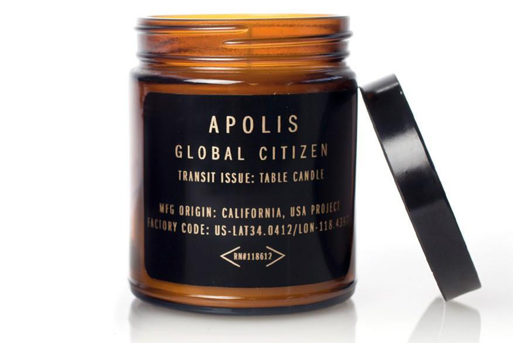 Candles---Five-Plus-One 1) Apolis: Transit Issue Table Candle