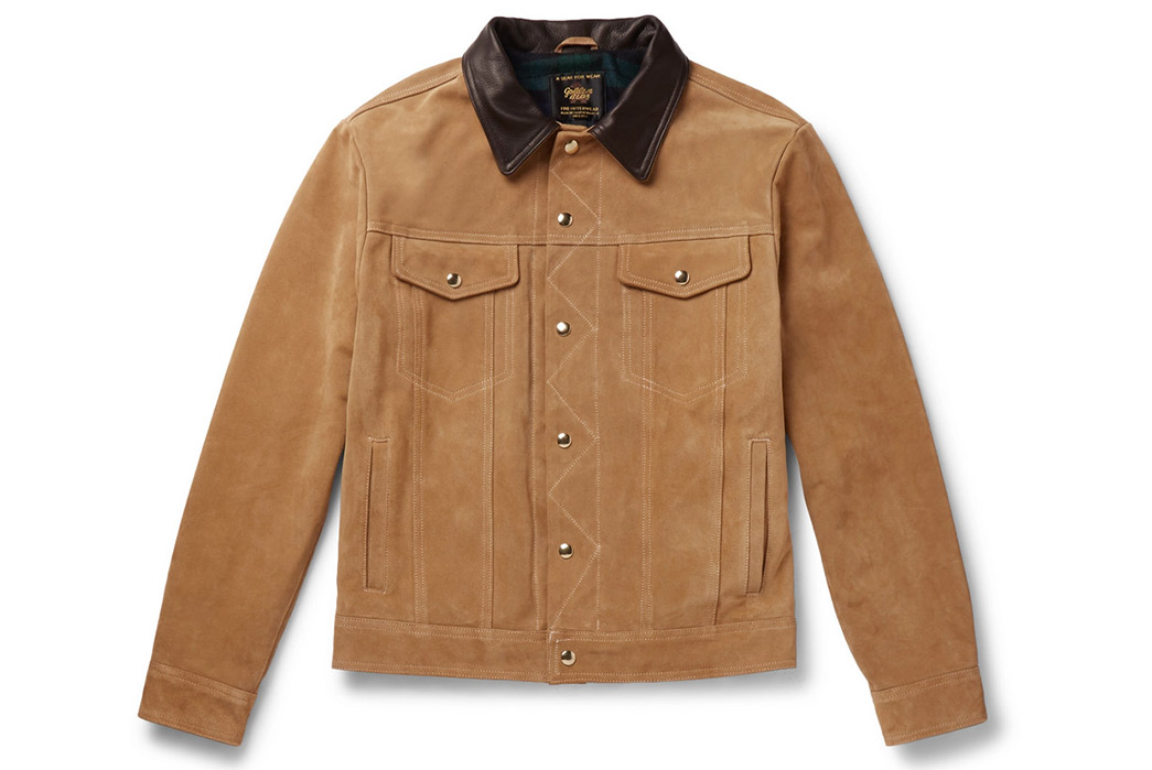 Golden-Bear-The-Holden-Leather-Trimmed-Suede-Trucker-Jacket-front