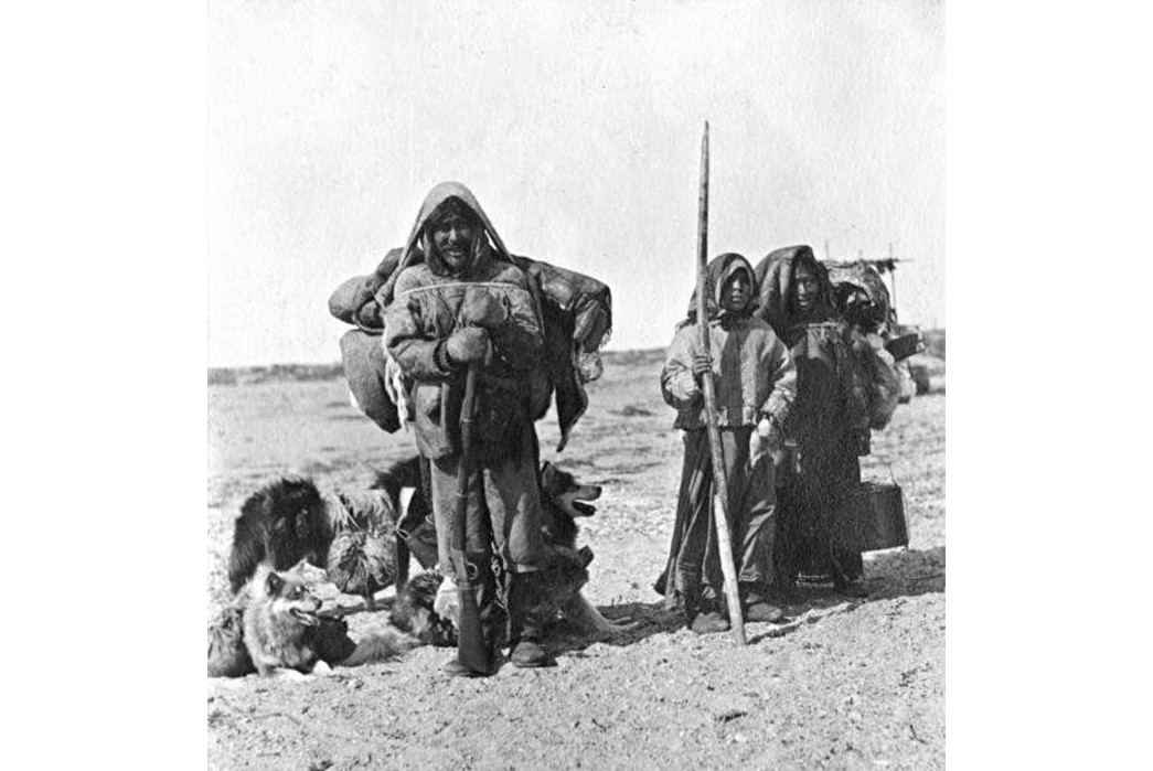 Pack-to-School-The-History-of-the-Backpack-Inuit-people-with-backpacks.-Image-via-Pinterest.