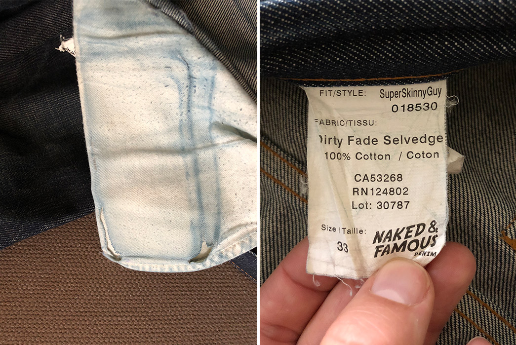 Fade-of-the-Day---Naked-&-Famous-Super-Guy-Dirty-Fade-Selvedge-(2-Years,-10-Months,-0-Washes)-inside-pocket-bag-and-inside-brand