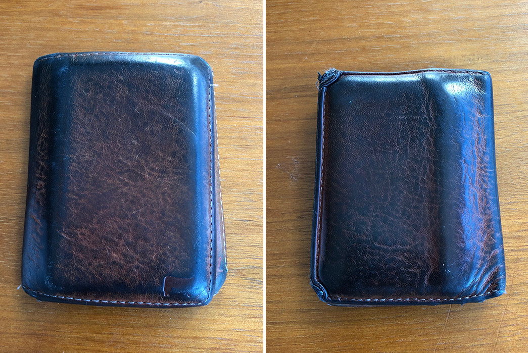Fade-of-the-Day---Will-Leather-Goods-Shrunken-Card-Fold-(4-Years,-10-Months)-front-back