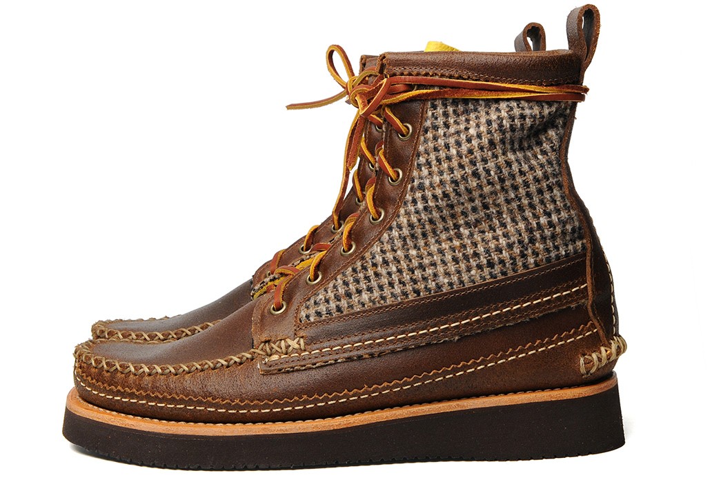 Warm-Up-With-Yuketen's-Wooly-Maine-Guide-Boots-brown-pair-side