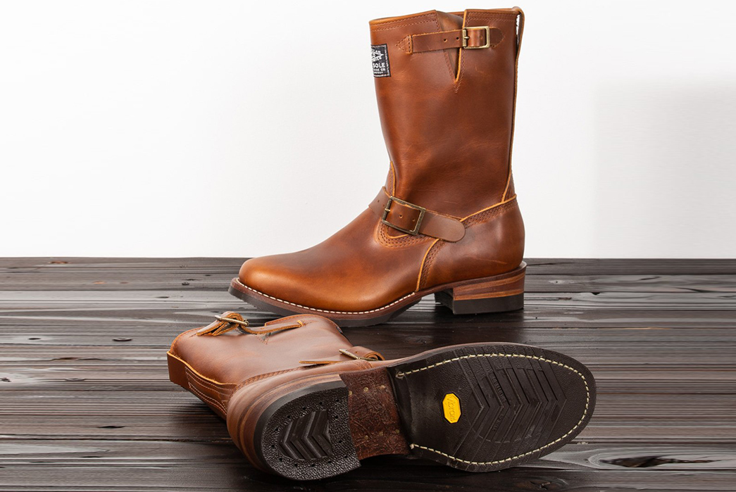 Wesco-Nails-Down-a-Century-of-Shoes-with-a-Special-Engineer-Boot-pair-bottom-and-side