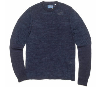 Blue-Blue-Japan-ersey-Drop-Long-Tail-Loose-Knit-Sweater-front