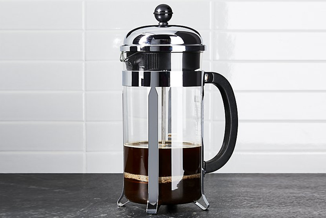 Brewing-Coffee-at-Home-The-Different-Brew-Methods-A-Bodum-French-Press-via-Crate-and-Barrel
