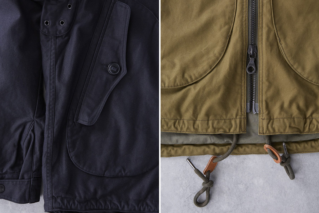 Eastlogue-Deck-Parka-blue-pocket-and-olive-zipper