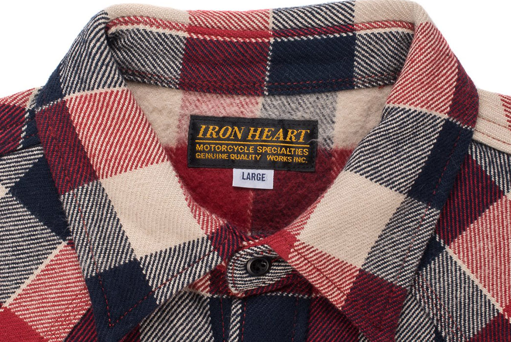 Fall-is-Back-and-so-are-Iron-Heart's-Ultra-Heavy-Flannels-front-collar