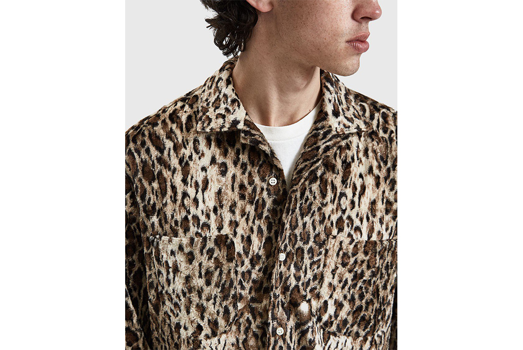 Gitman-Spots-an-Exclusive-Collection-for-Need-Supply-faux-leopard-fur-ls-camp-collar-shirt-front-detailed