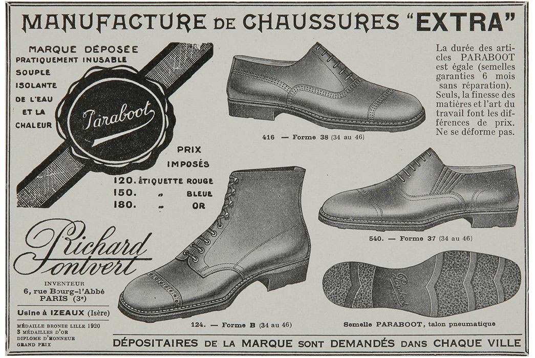 Paraboot---A-History-of-a-Brand-You've-Never-Heard-Of-Dawn-of-Paraboot---seen-with-their-trademark-rubber-soles.-Image-via-Paraboot.