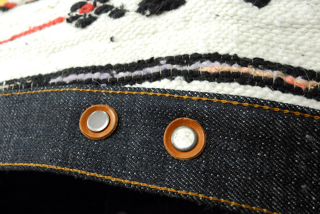 Traditional-Wool-Moroccan-Blankets-Line-Companion's-Newest-Trucker-Jacket-inside-buttons
