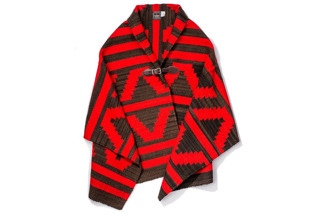 Chamula-Handwoven-Wool-Blanket-Ponchos-red