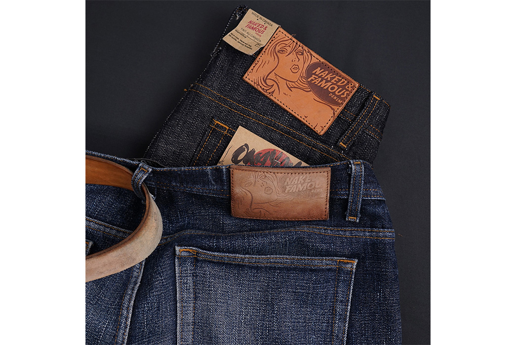 Fade-of-the-Day---Naked-&-Famous-Weird-Guy-Okayama-Spirit-3-(10-Months,-3-Washes,-1-Soak)-back-leather-patches-2