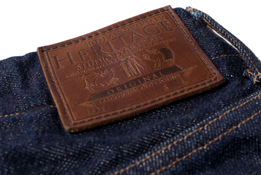Studio-D'artisan-40th-Anniversary-Jeans-back-leather-patch