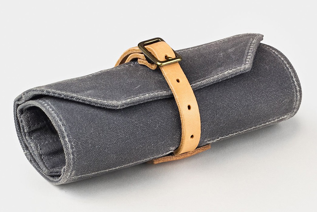 Winter-Session-Waxed-Canvas-Utility-Tool-Rolls-grey-rolled