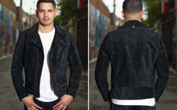 3sixteen-x-Schott-NYC-Black-Rough-Out-Perfecto-Jacket-model-front-back