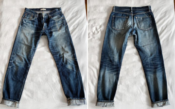 Fade-of-the-Day---Uniqlo-Regular-Straight-Selvedge-(3-Years,-4-Washes,-6-Soaks)-front-back