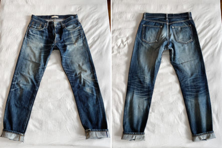 Fade-of-the-Day---Uniqlo-Regular-Straight-Selvedge-(3-Years,-4-Washes,-6-Soaks)-front-back