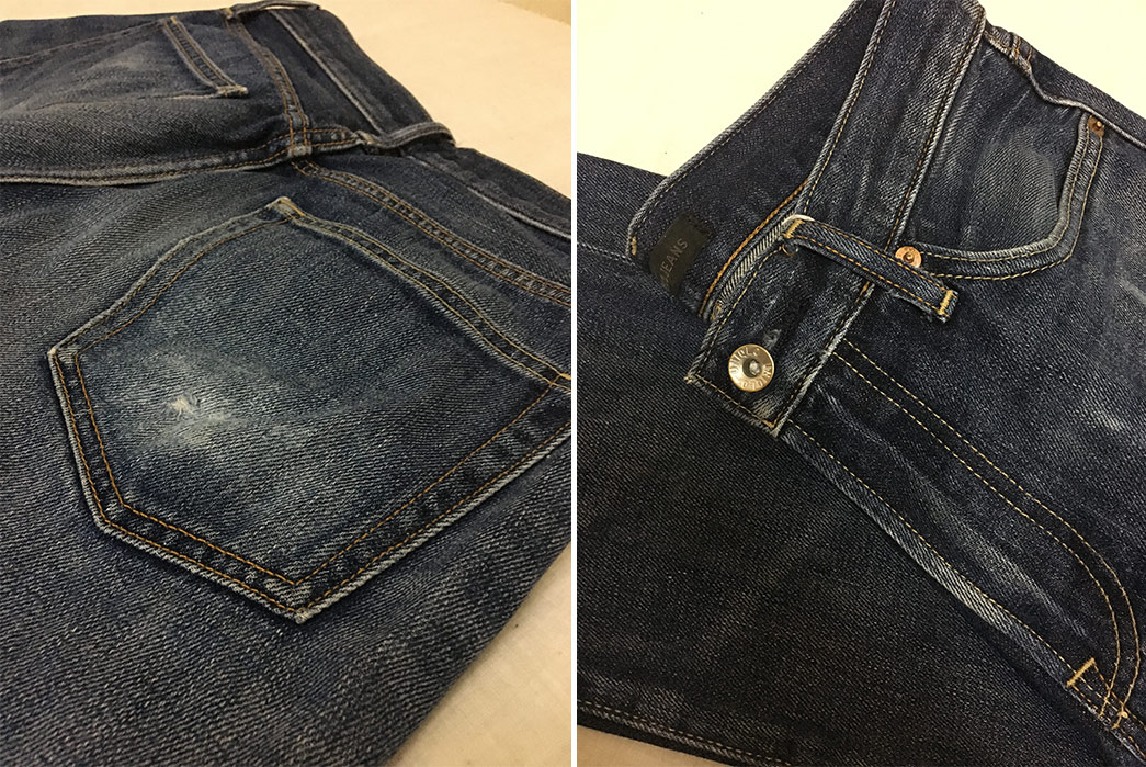 Fade-of-the-Day---Uniqlo-Unknown-Jeans-(2-Years,-Unknown-Washes,-1-Soak)-back-top-and-front-top