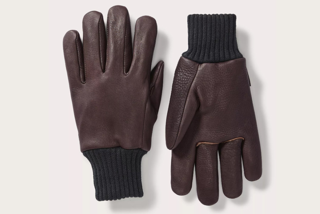 Leather-Gloves---Five-Plus-One-5)-Filson-Insulated-Deerskin-Gloves