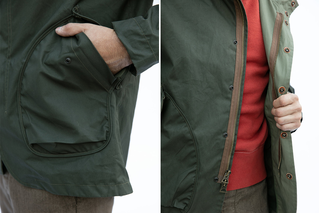 Runabout-Goods-Overland-Parka-model-front-pocket-and-zipper