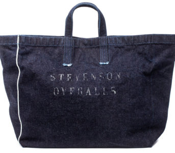 Stevenson-Overall-x-Sunset-Craftsman-21oz.-Selvedge-Denim-Tote-Bag-front