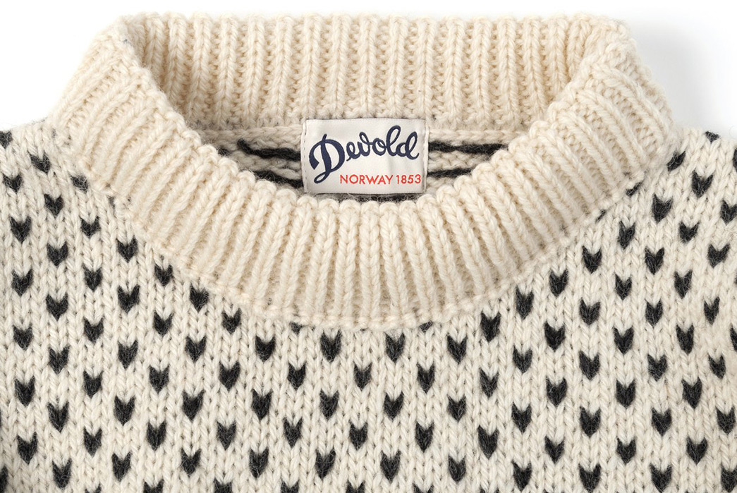 Devold's-Norwegian-Sweater-is-Your-Luxe-LL-Bean-Replacement-light-front-collar