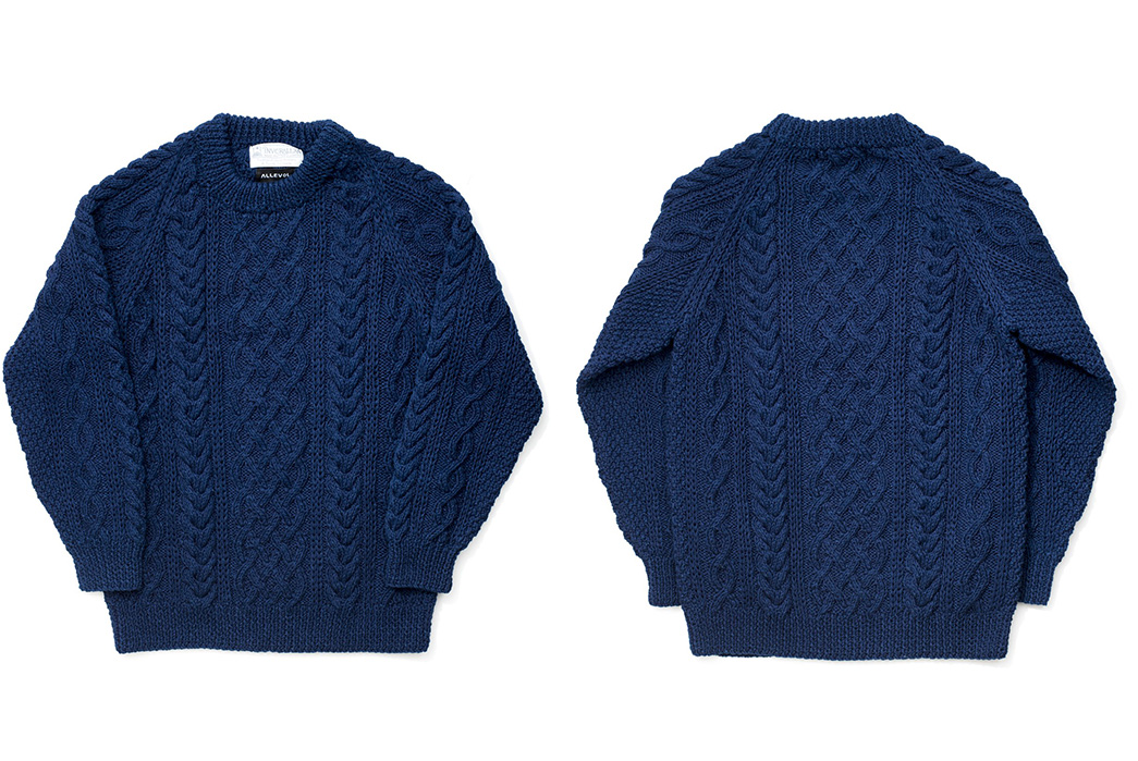 Fade-of-the-Day---Inverallan-x-Allevol-1A-Indigo-Sweater-(4-Years,-1-Wash)-front-back
