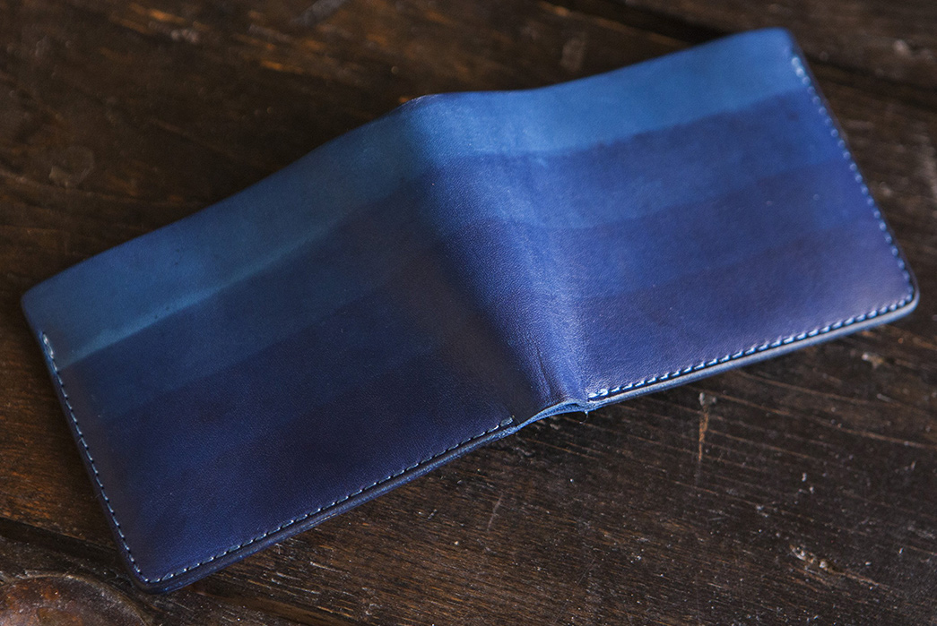 Grade-Your-Cash-With-Pigeon-Tree's-Indigo-Gradient-Billfold-open-outside