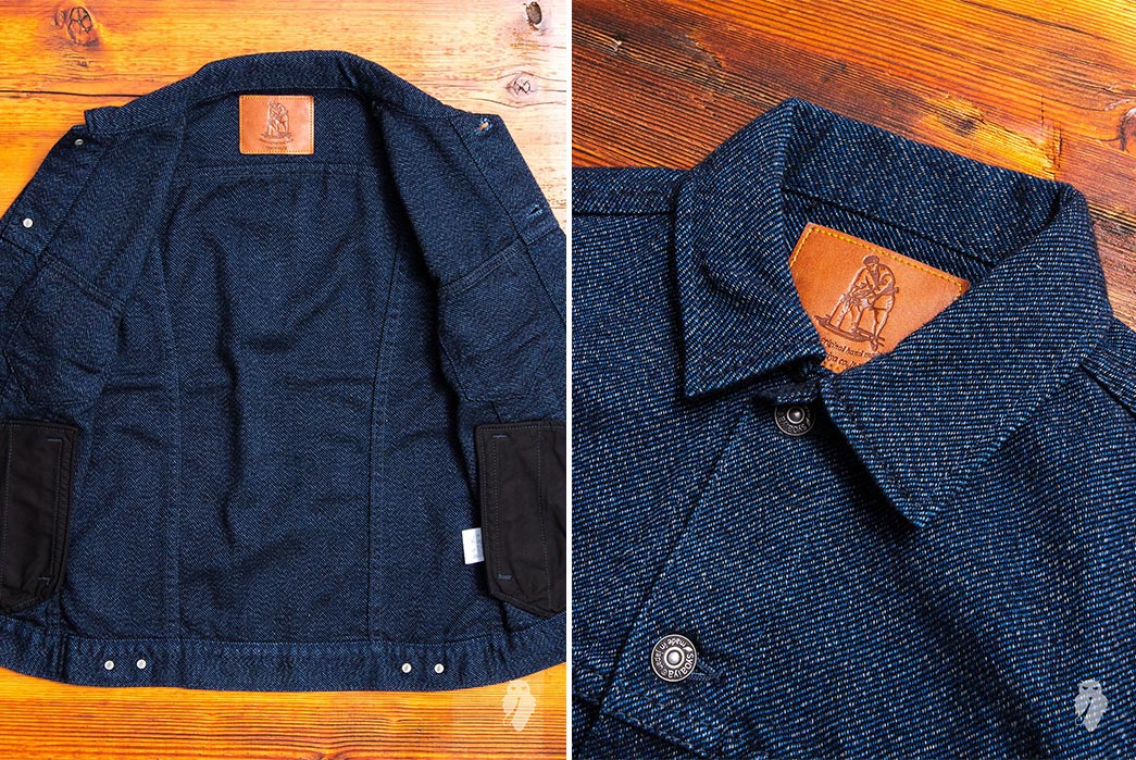 Pure-Blue-Japan-6091-Wool-Type-3-Jacket-front-open-and-collar