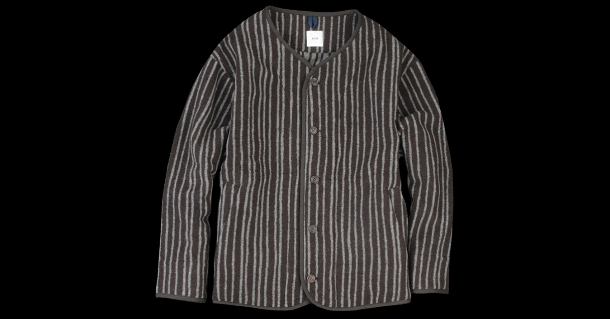 ts(s) Drunkenly Staggers Their Stripes in This Wool-Cashmere Jacket