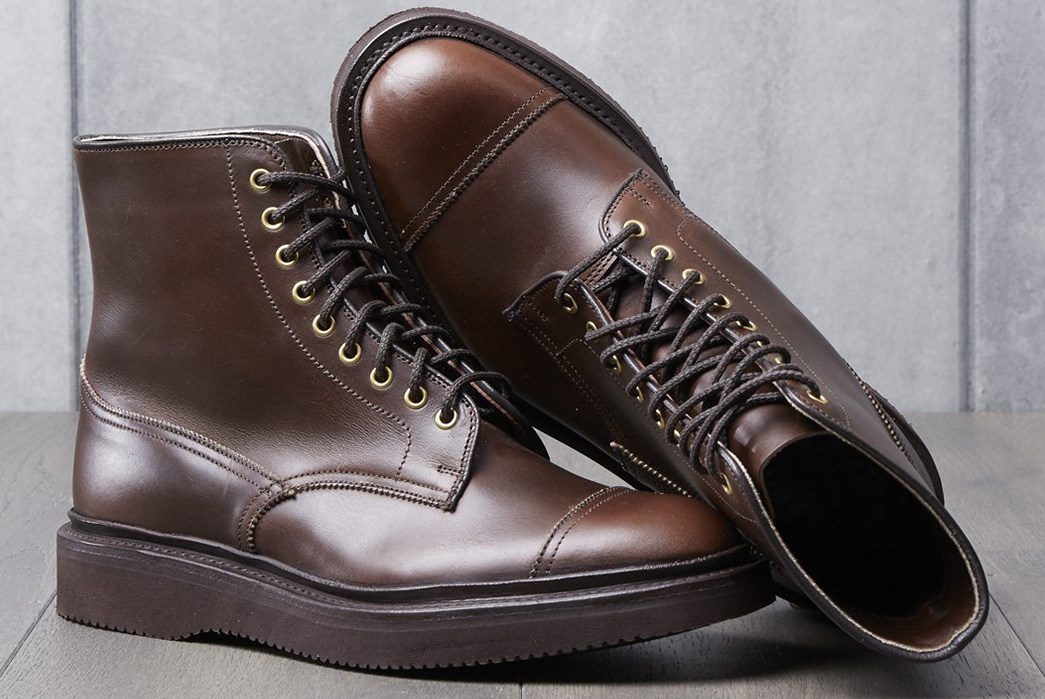 Wedge-Into-a-Pair-of-Division-Road-x-Tricker's-Churchill-Boots-pair-side-and-top