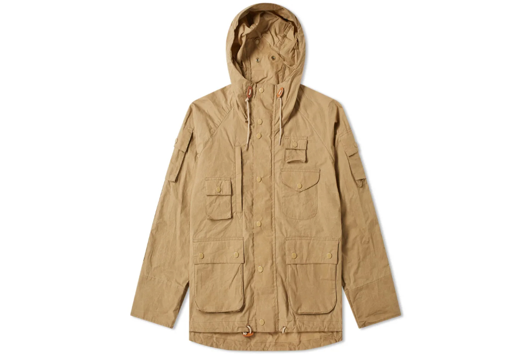 Barbour-x-Engineered-Garments-Jackets-beige-front-with-hood