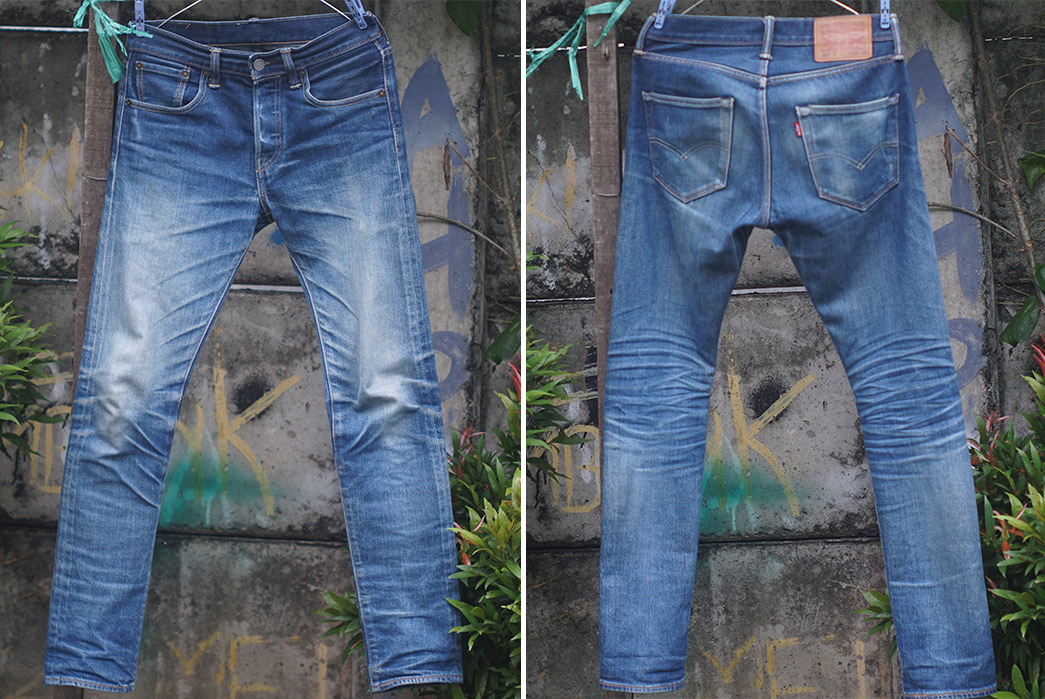 Fade-of-the-Day---Levi's-501-(10-Months,-8-Washes,-3-Soaks)-front-back